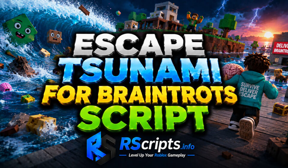 Escape Tsunami For Brainrots Script Auto Farm Utility