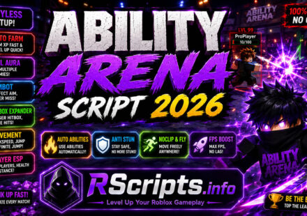 Ability Arena Script 2026 Auto Farm, Kill Aura, Hitbox Expander
