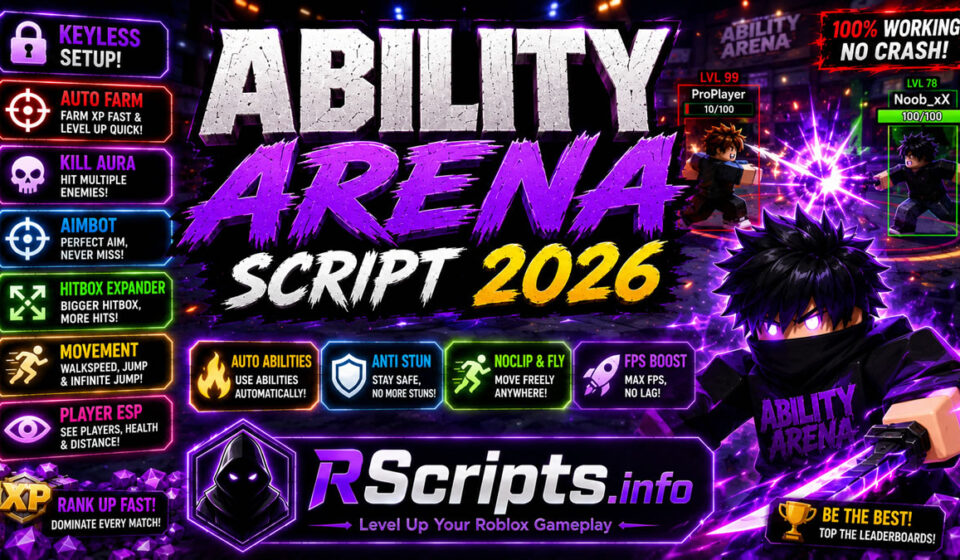 Ability Arena Script 2026 Auto Farm, Kill Aura, Hitbox Expander Ability Arena Script 2026 Auto Farm, Kill Aura, Hitbox Expander