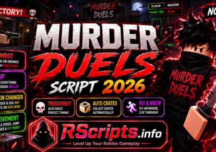 Murder Duels Script 2026, Aimbot, ESP, Skin Changer, No Key