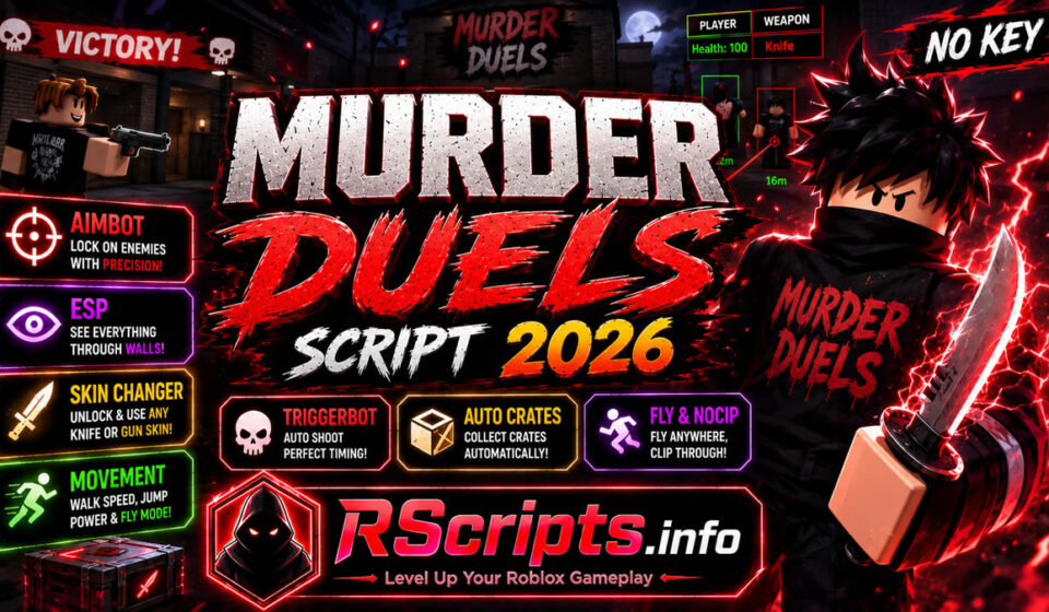 Murder Duels Script 2026, Aimbot, ESP, Skin Changer, No Key Murder Duels Script 2026, Aimbot, ESP, Skin Changer, No Key
