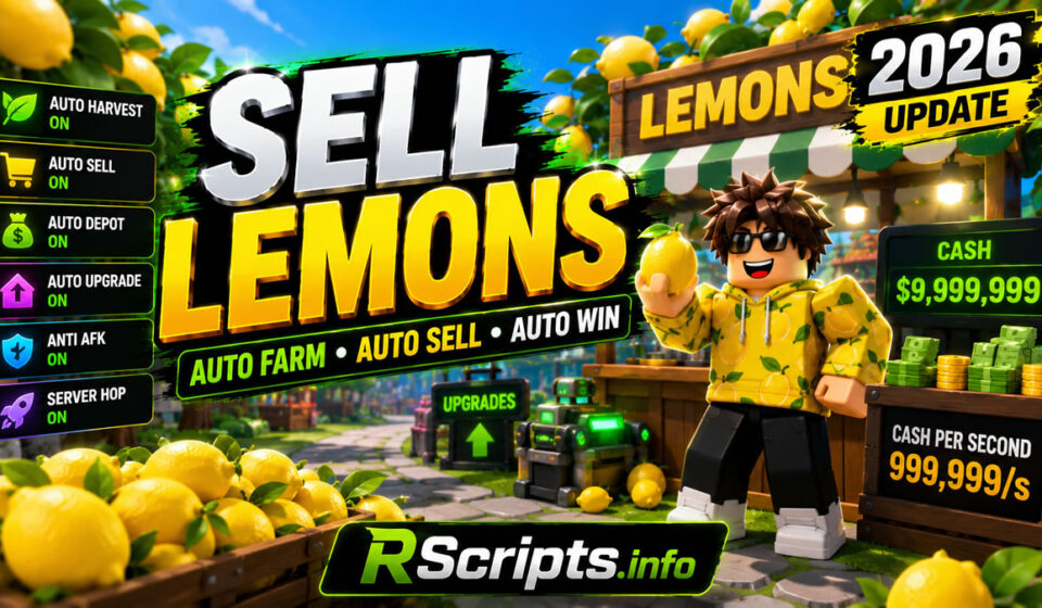 Sell Lemons Script Keyless, Auto Fruits, Upgrade And More