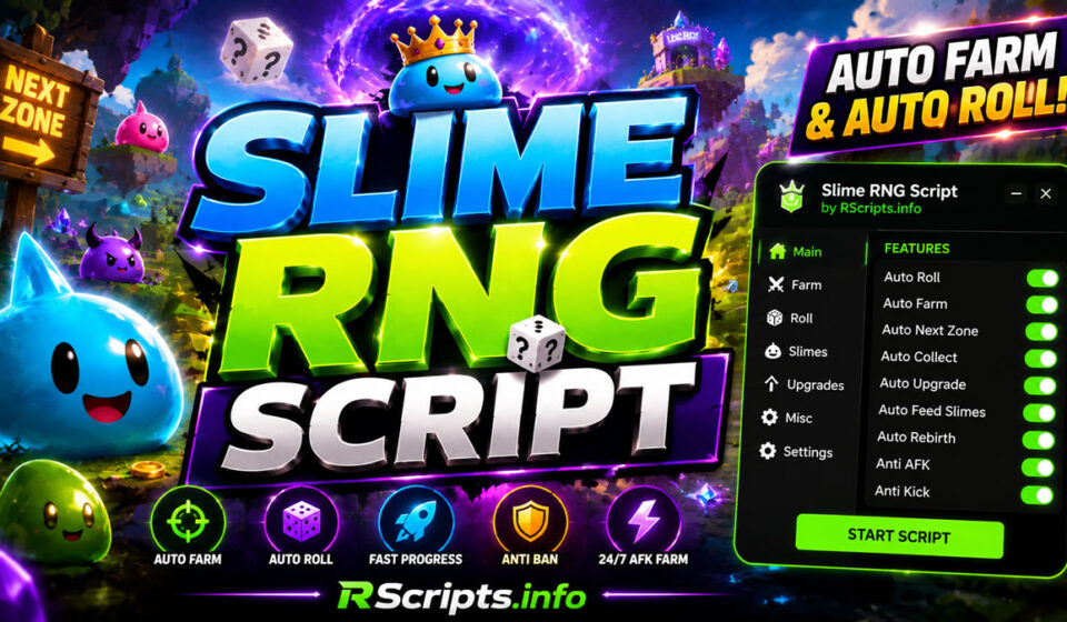 Slime RNG Script: Full Auto Farm & Auto Roll Loader Slime RNG Script: Full Auto Farm & Auto Roll Loader