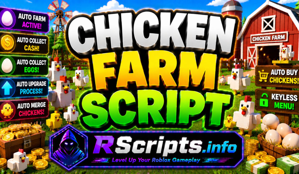 Top Chicken Farm Script 2026 with Auto Farm and Merge