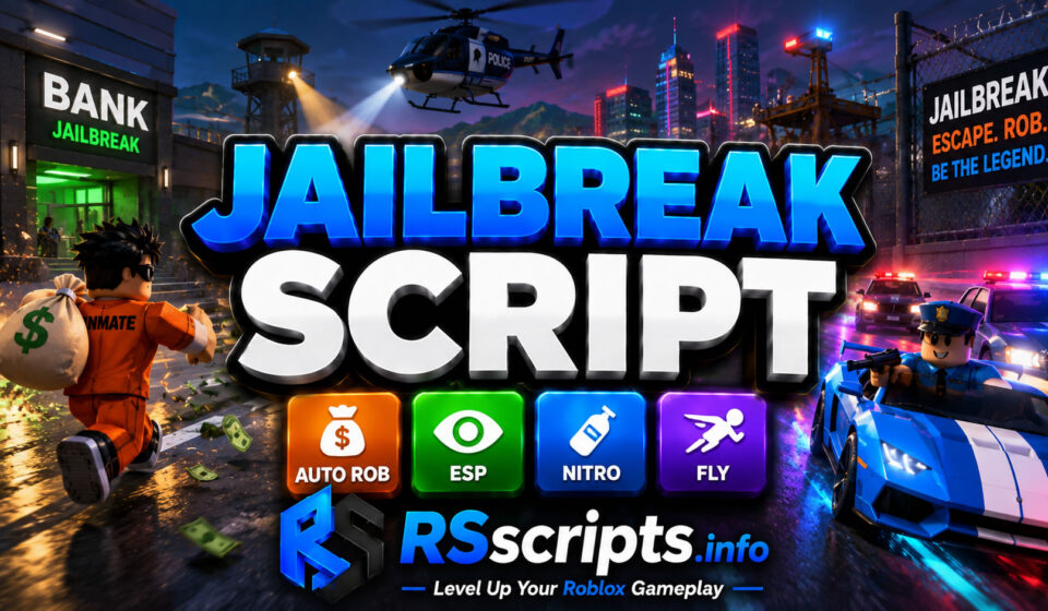 Top Jailbreak Script, Auto Rob, ESP, Nitro, Fly