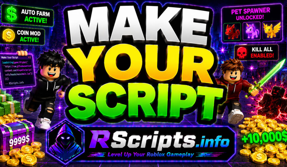 Top Make Your Script 2026 with Auto Farm and Coin Mod Top Make Your Script 2026 with Auto Farm and Coin Mod