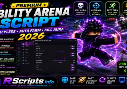 Top Premium Ability Arena Script, Keyless, Auto Farm, Kill Aura