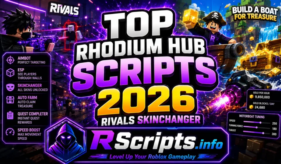 Top Rhodium Hub Scripts 2026 Rivals Skinchanger