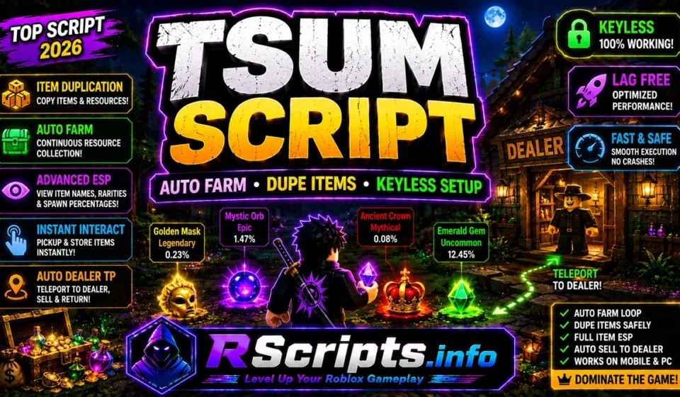Top TSUM Script 2026, Auto Farm, Dupe Items Top TSUM Script 2026, Auto Farm, Dupe Items
