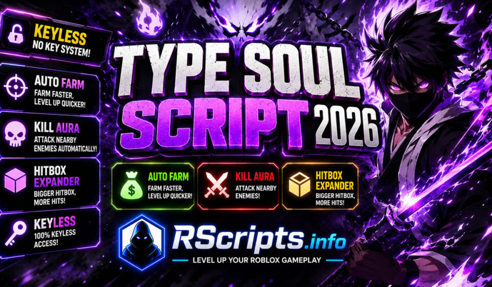 Type Soul Script 2026, Auto Farm, Kill Aura, Hitbox Expander, Keyless Type Soul Script 2026, Auto Farm, Kill Aura, Hitbox Expander, Keyless