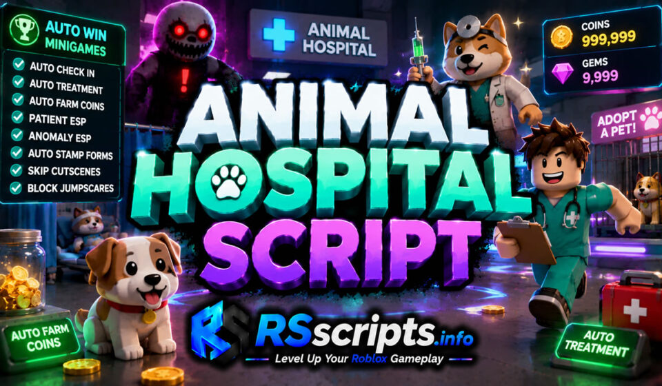 Animal Hospital Script Auto Win Minigames Feature Animal Hospital Script Auto Win Minigames Feature