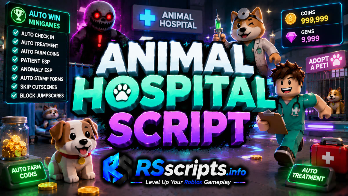 Animal Hospital Script Auto Win Minigames Feature