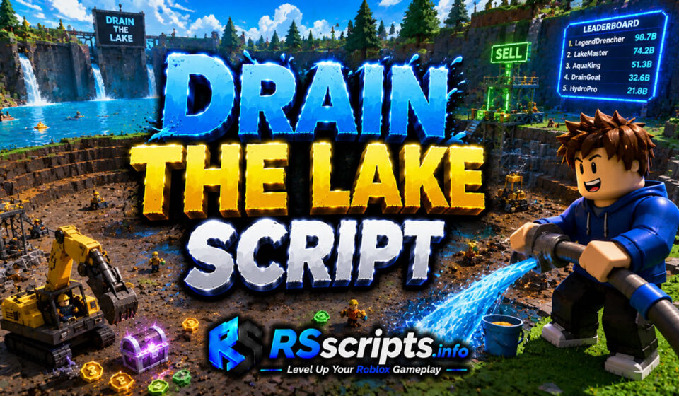 Drain the Lake Script Auto Farm Features