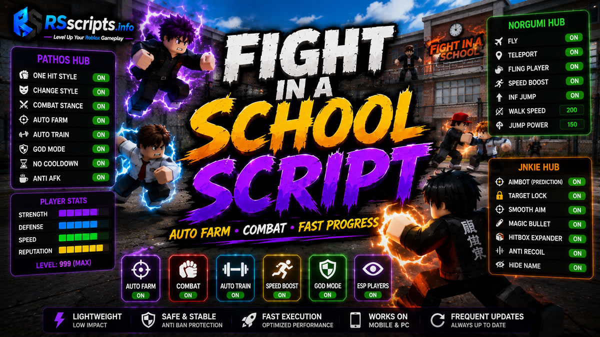 Fight in a School Script Offers Auto Farm Combat Mechanics 62 Fight in a School Script Offers Auto Farm Combat Mechanics