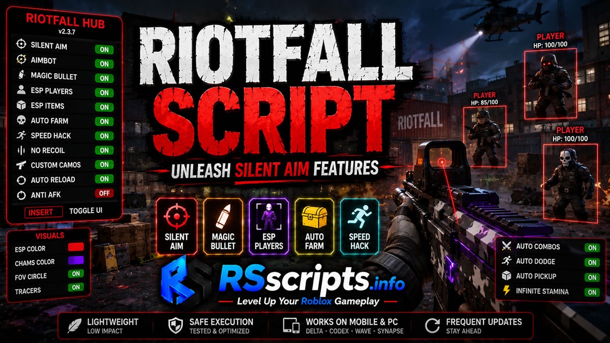 Riotfall Script Unleashes Silent Aim Features 64 Riotfall Script Unleashes Silent Aim Features