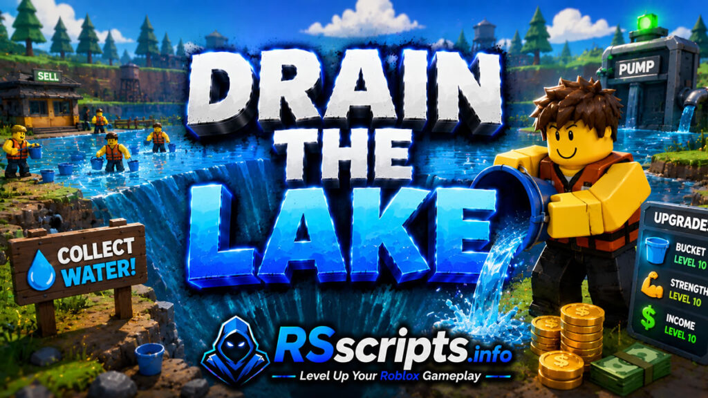 Best Drain the Lake Script with Auto Farm and Unlimited Stamina
