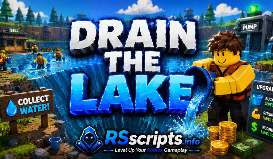 Best Drain the Lake Script with Auto Farm and Unlimited Stamina