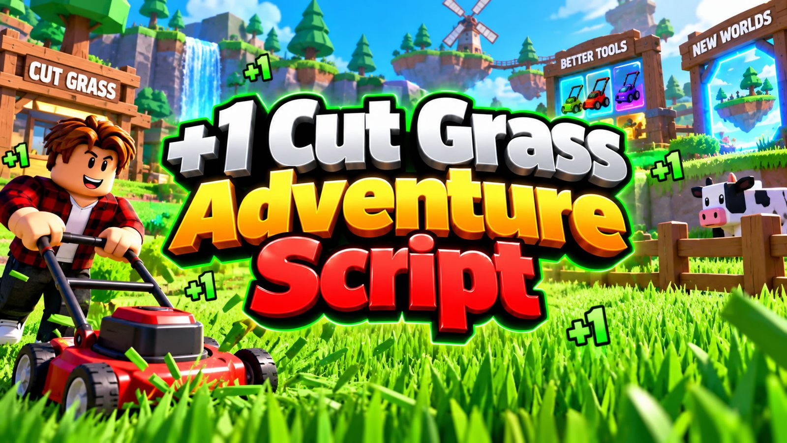 +1 Cut Grass Adventure Script