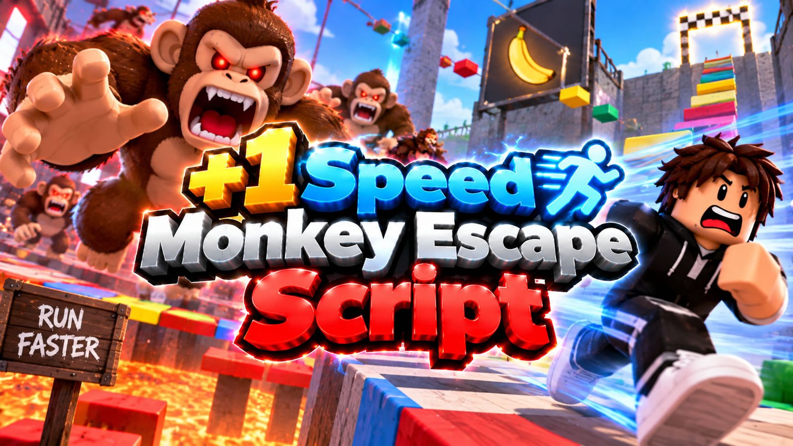 +1 Speed Monkey Escape Script, Forge Hub Auto Win