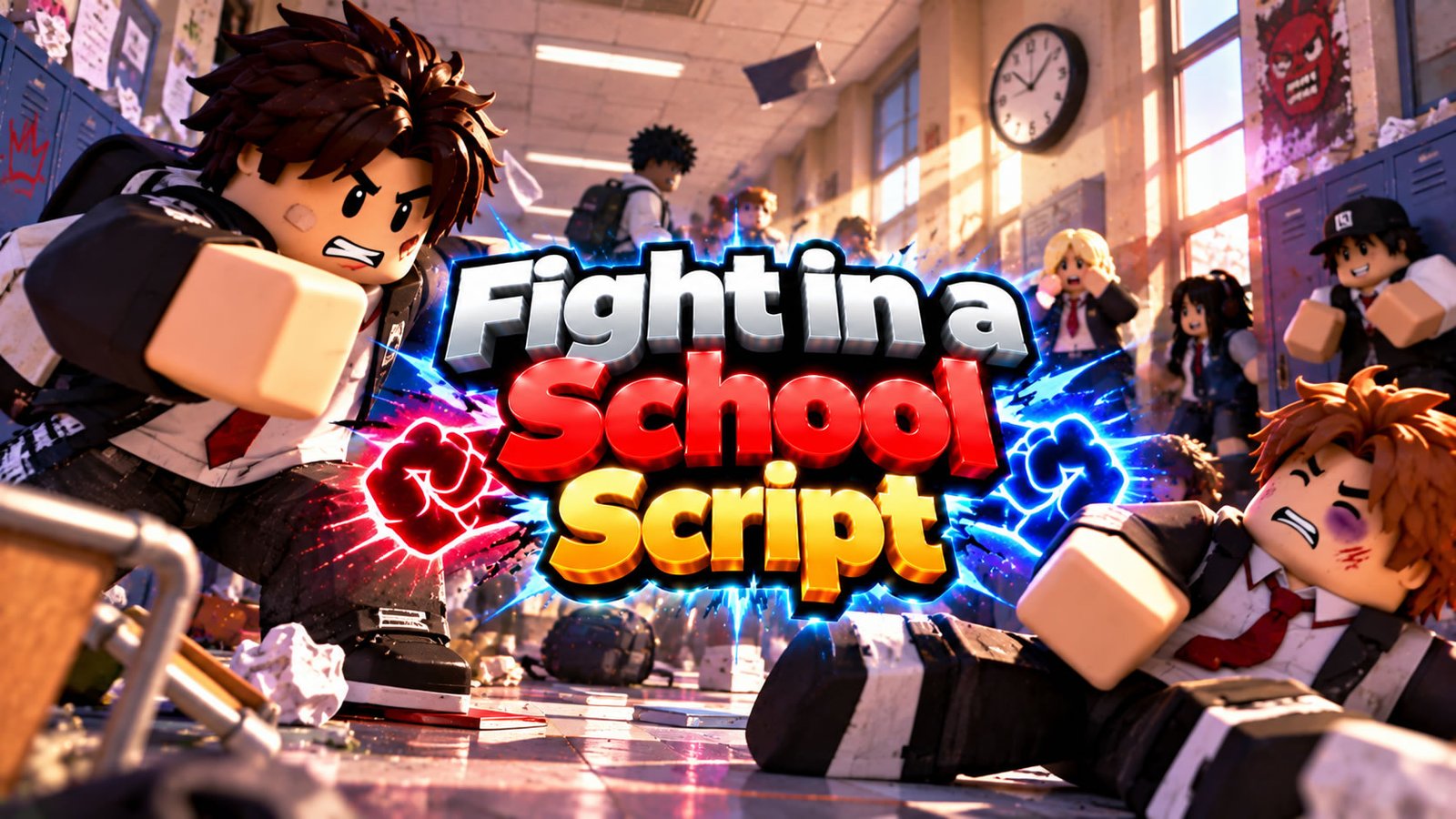 Fight in a School Script, Static Hub Combat
