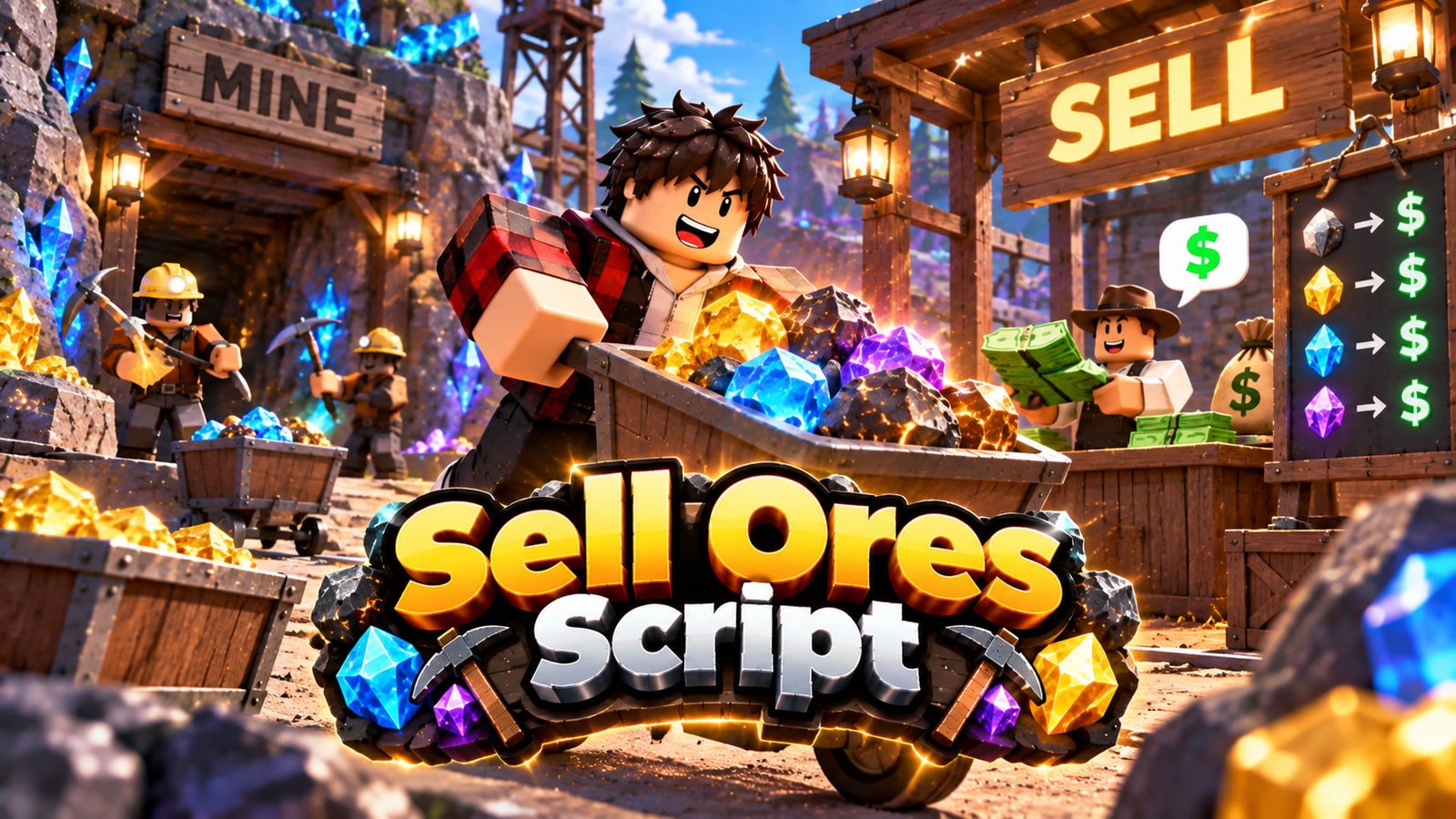 Sell Ores Script, Virtues Hub Features